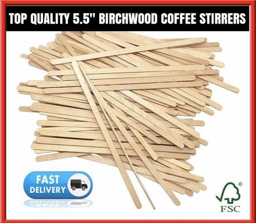 Wooden coffee tea stirrers - coffee,