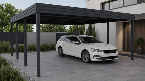 Doppelcarport 6x6 stahl - 6x6,