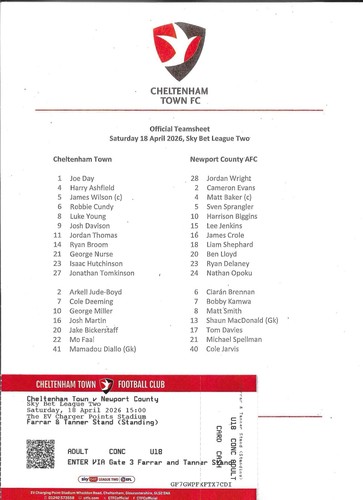 2025 cheltenham town v - town,