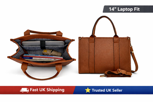 Tan laptop tote - tan, bag