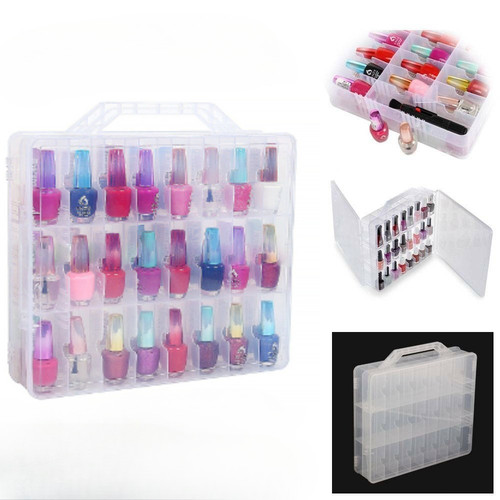 Plastic nail polish storage - plastic,