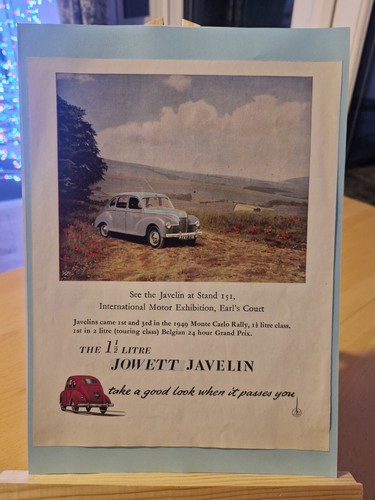 Original 1949 jowett javelin - original,