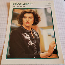 Schauspielerin FANNY ARDANT | Film-Star-Foto / Sammelbild-Karte #28923