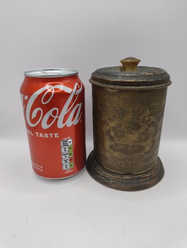 Vintage tea caddy tin - tea,