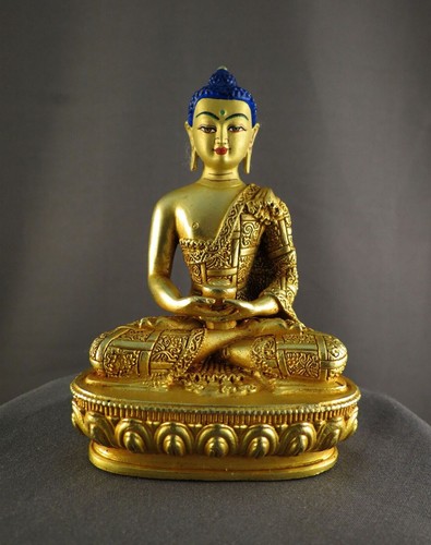 Gold face hand painting lord - face,