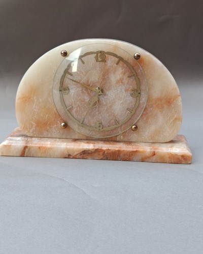Art deco onyx mantle - deco,