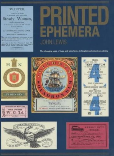 Printed ephemera john - printed, lewis