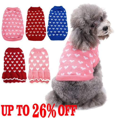 Small pet dog warm jumper - small,