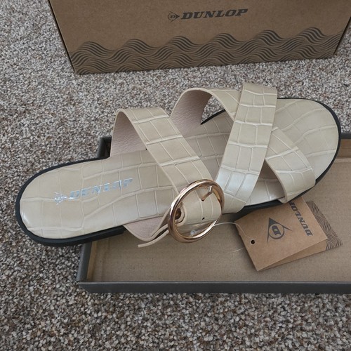Dunlop faux leather sandals - dunlop, uk