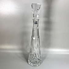 Vintage Thomas Webb Crystal Glass Decanter Othello Cut Stopper Tall 42cm England