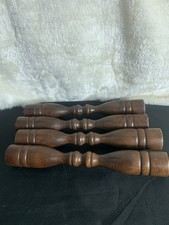 Vintage Brown Wooden Spindle