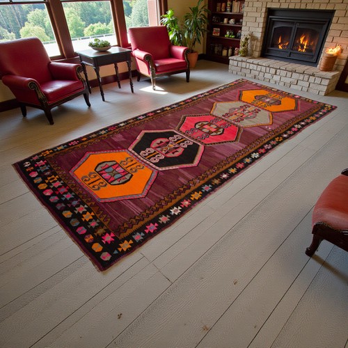 Vintage turkish rug - rug, runner