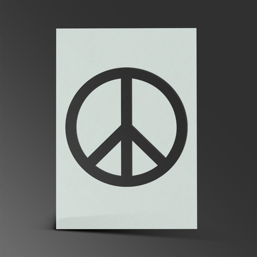 Peace symbol stencil love - peace,