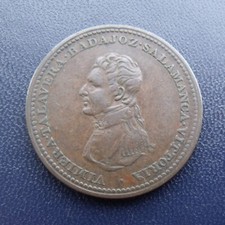 1815 one penny token lower - token,