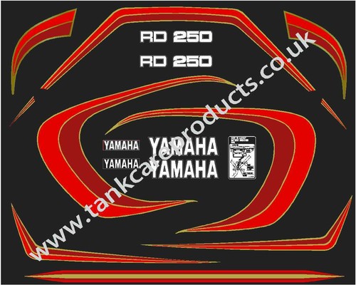 Yamaha rd350lc decal kit - ,