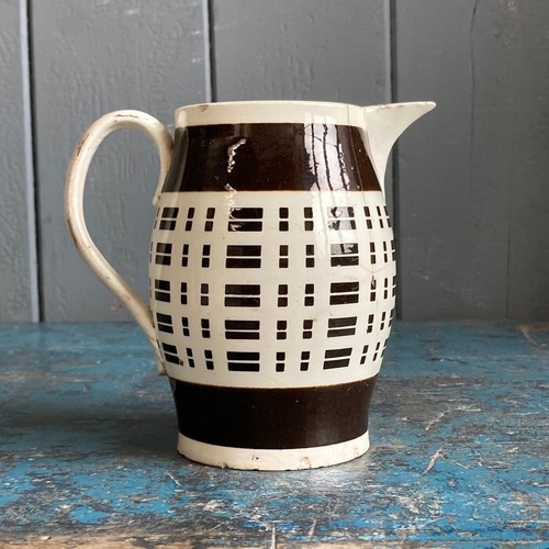 Antique mochaware creamware - mochaware,