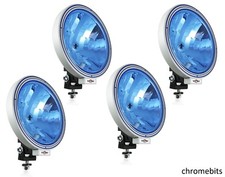 4X 12V/24V 9" INCH ROUND BLUE