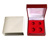  RED MAUNDY COIN BOX FOR  4 COIN SET  ( BOX ONLY)