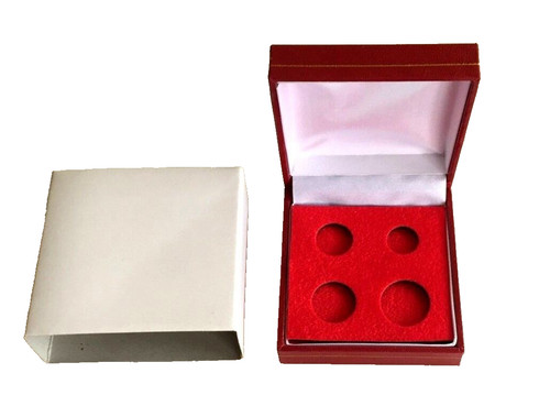 Red maundy coin box - coin,