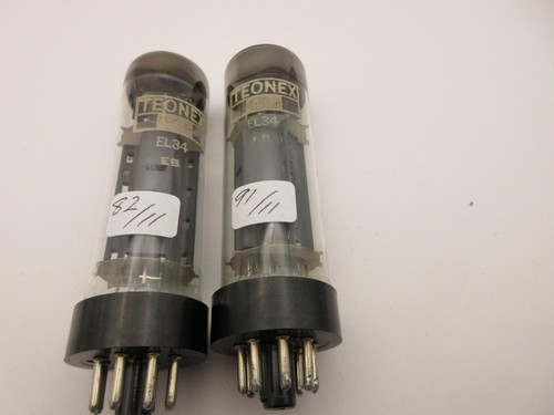 El34 teonex valves - el34, used