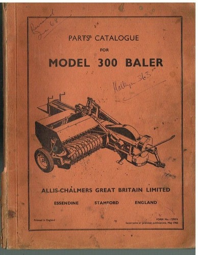 Allis chalmers model 300 baler - 300,