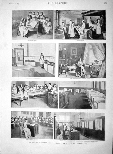 Original old antique print - original,