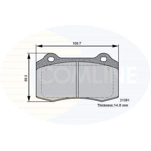 Brake pads set - for, xj