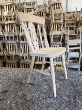 Fiddle back beech dining chair