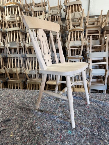 Fiddle back beech dining - , chair