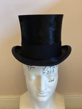 Vintage Antique Black Silk