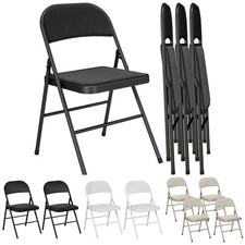 HOMCOM Metal Folding Chairs