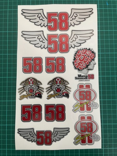 Stickers marco simoncelli - stickers, 58