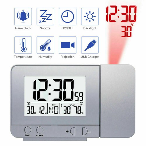 Rotate alarm clock projector - alarm,