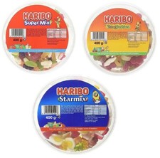 Haribo Sweets Fruit Juicy Tub 400g