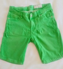 Boys Green Denim Shorts Polarn