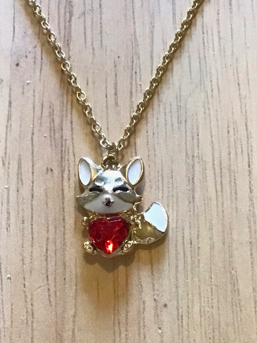 Fox charm pendant - fox, necklace