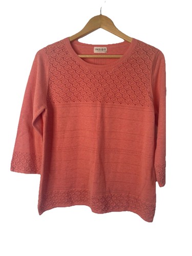 Indigo 16 coral - coral, cotton