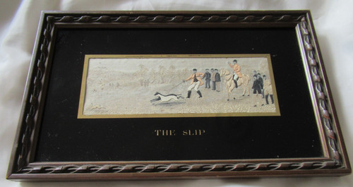 Antique framed silk - framed,