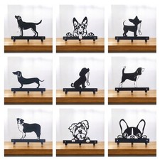 Dog Lead & Key Hanger Holder | Metal Wall Hook Rack | 50 Designs |Dog Lover Gift