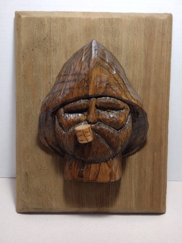 Hand carved wood - carved, fisherman’s
