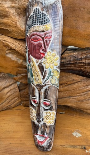 Wooden mask buddha face - 50,