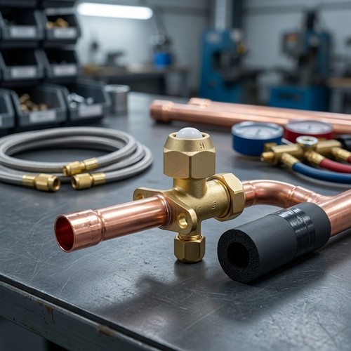 Air conditioner stop valve - air,