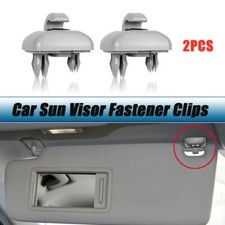 2x Sun Visor Clips Gray