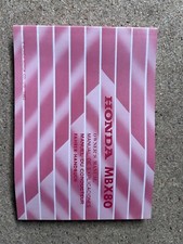 USED GENUINE HONDA MBX80 RIDERS OWNERS HANDBOOK MANUAL 00X36-GE3-6010