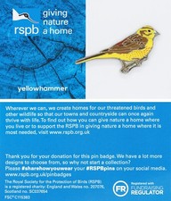 RSPB Pin Badge GNaH
