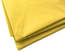 Yellow Waterproof Rip Stop Ripstop Fabric Nylon Look Material Cover 150cm Wide
