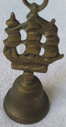 Vintage brass galleon ship - vintage,