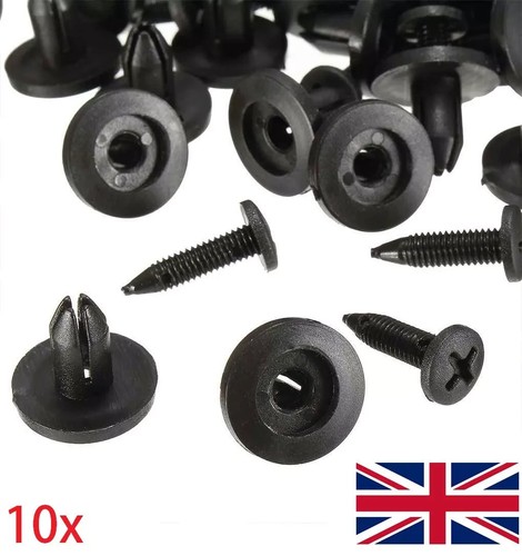 Fit 10x black plastic - fit, 8mm