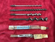 6 Vintage Augers For Brace and