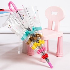 Pink Kids Transparent Umbrella